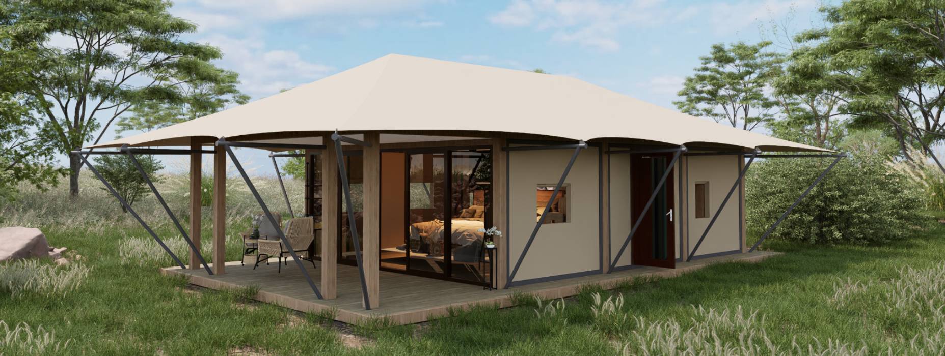 港闸区户外酒店帐篷厂家